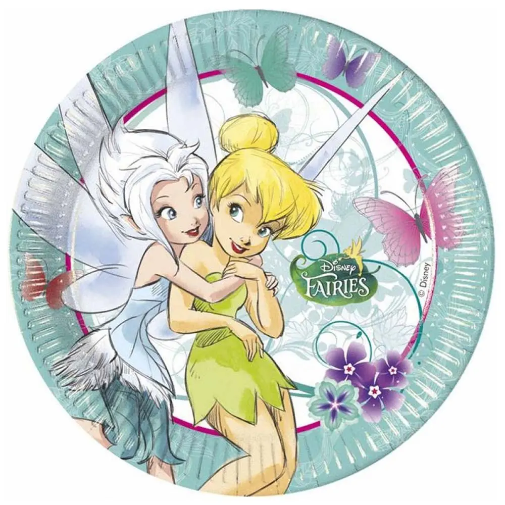 Disney Fairyland Treats, Tinker Bell Papirnati tanjuri 8 komada 23 cm fotografija proizvoda