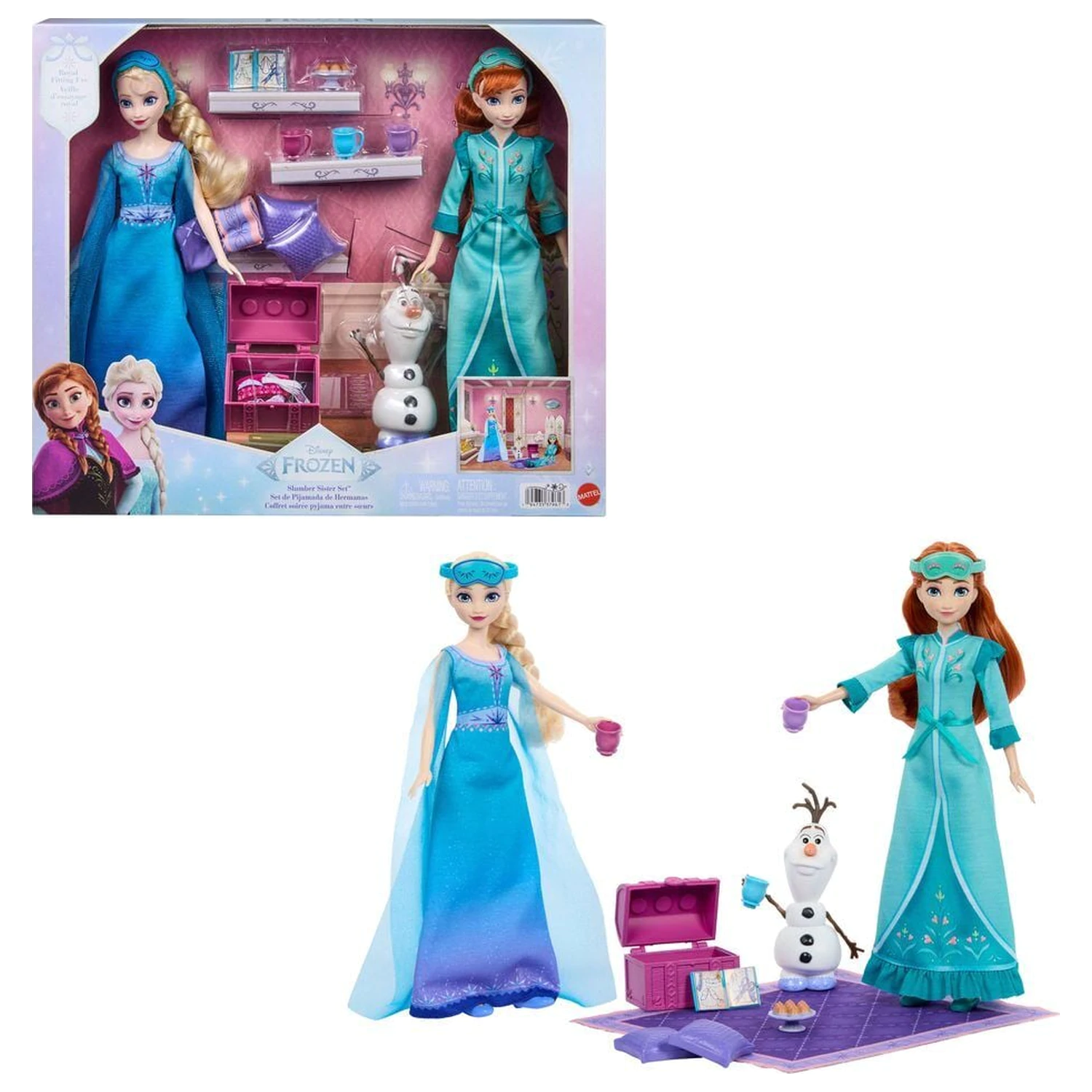 Disney Frozen Pyjama Party Elsa and Anna set za igru fotografija proizvoda
