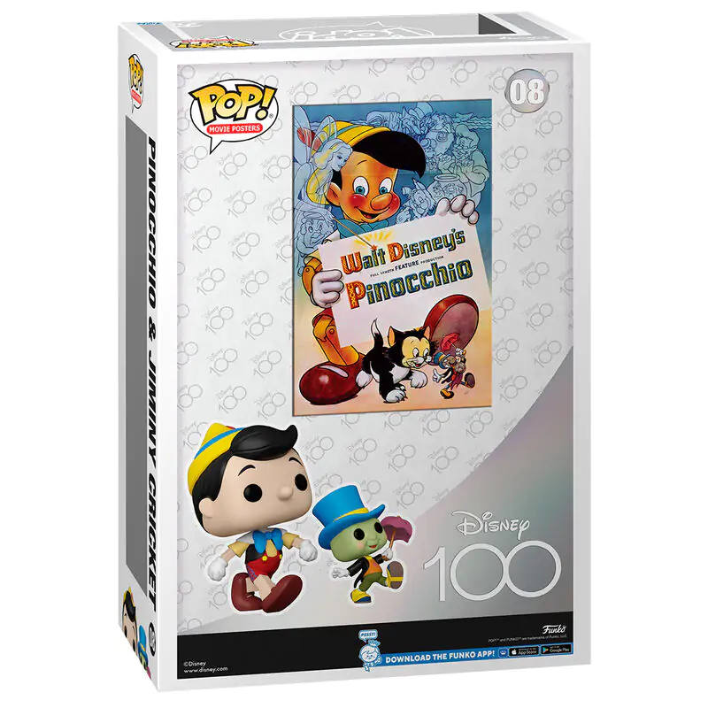 Disney POP! Filmski poster & Figura Pinocchio 9 cm fotografija proizvoda