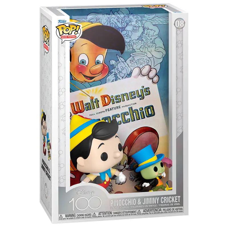 Disney POP! Filmski poster & Figura Pinocchio 9 cm fotografija proizvoda