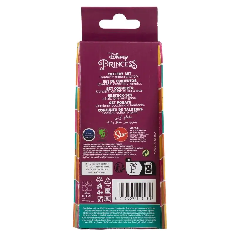 Disney Princess Set 2 metal pribora za jelo fotografija proizvoda