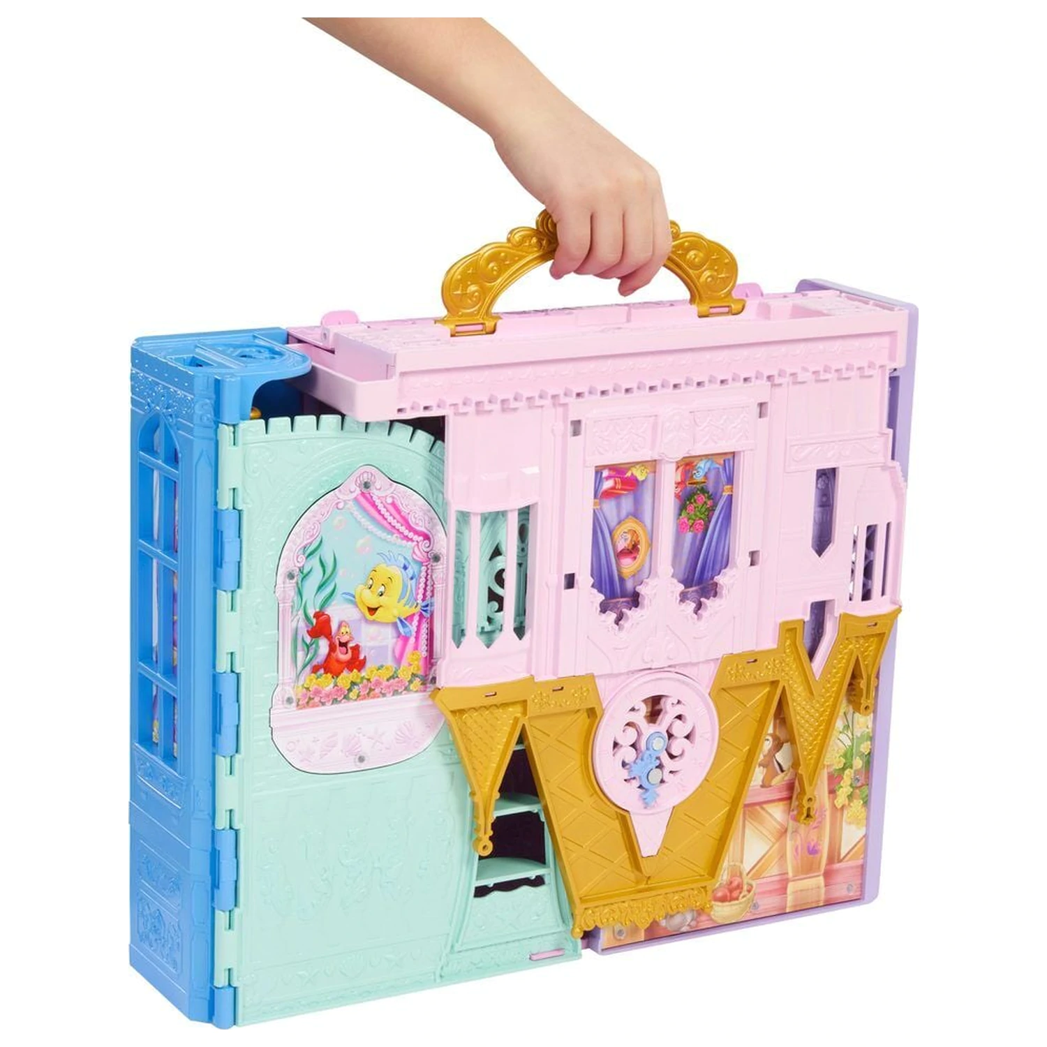 Disney Princess Rapunzel lutka i dvorac Close & Carry set za igru fotografija proizvoda