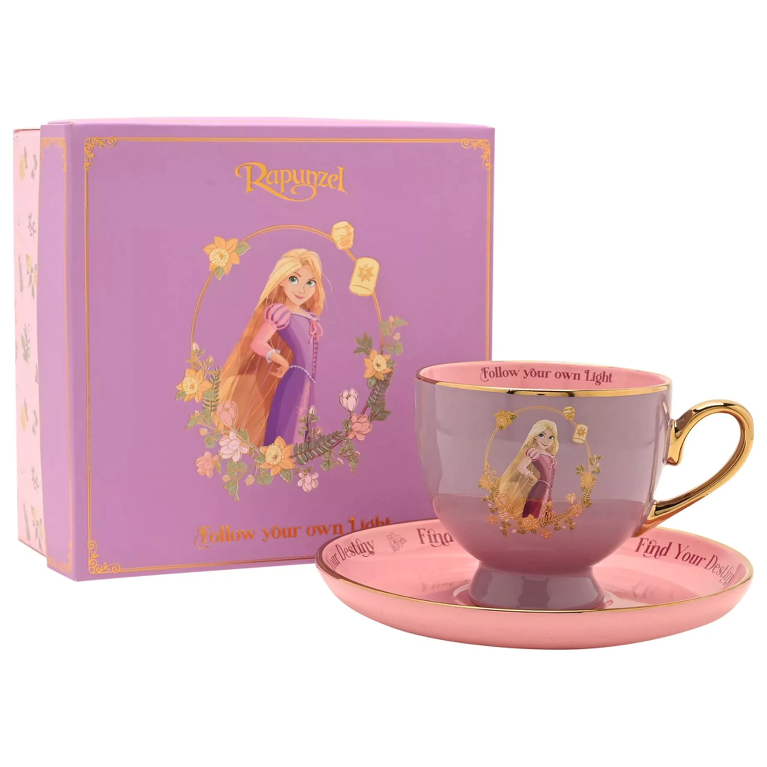 Disney Princess Rapunzel šalica za čaj + tanjurić  fotografija proizvoda