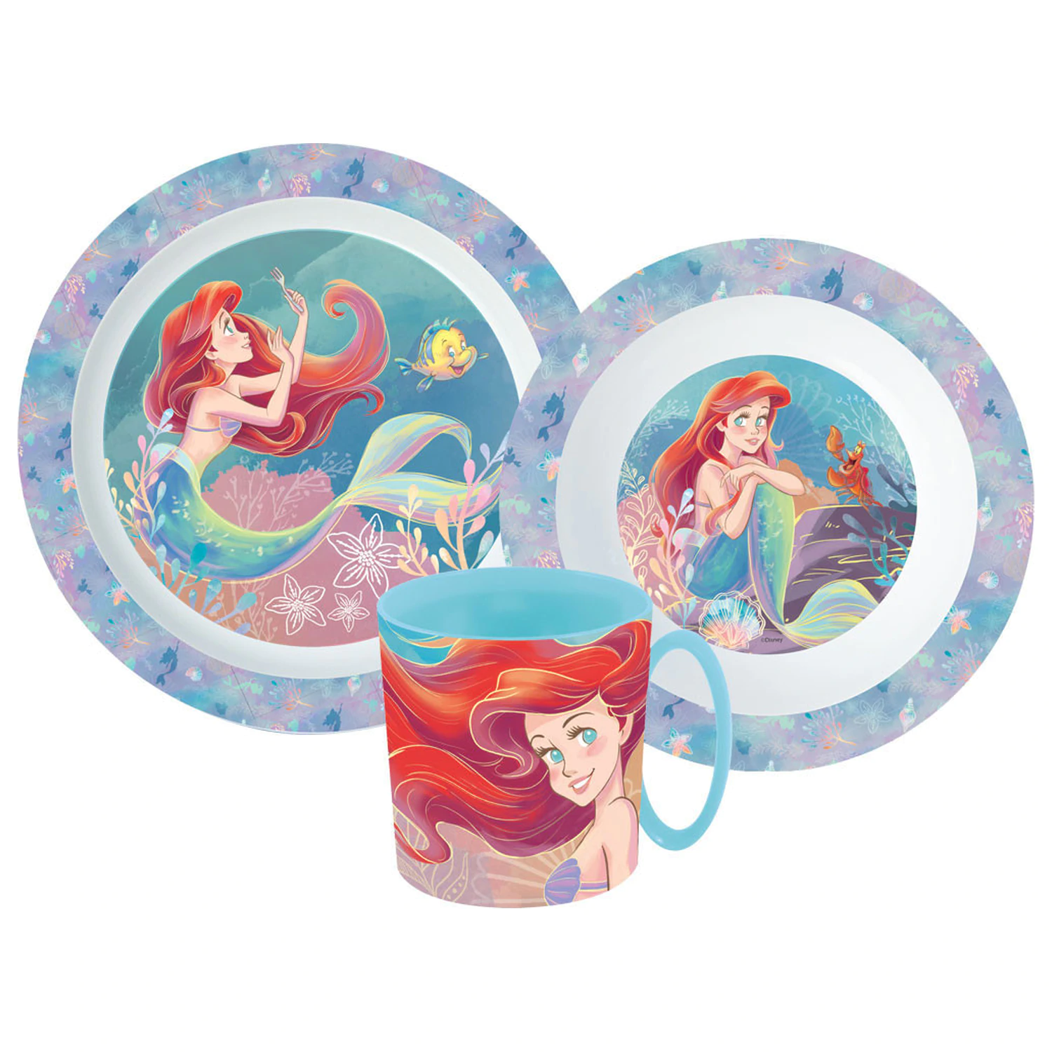 Disney Princess Ariel Set posuđa, mikro plastični set sa šalicom fotografija proizvoda