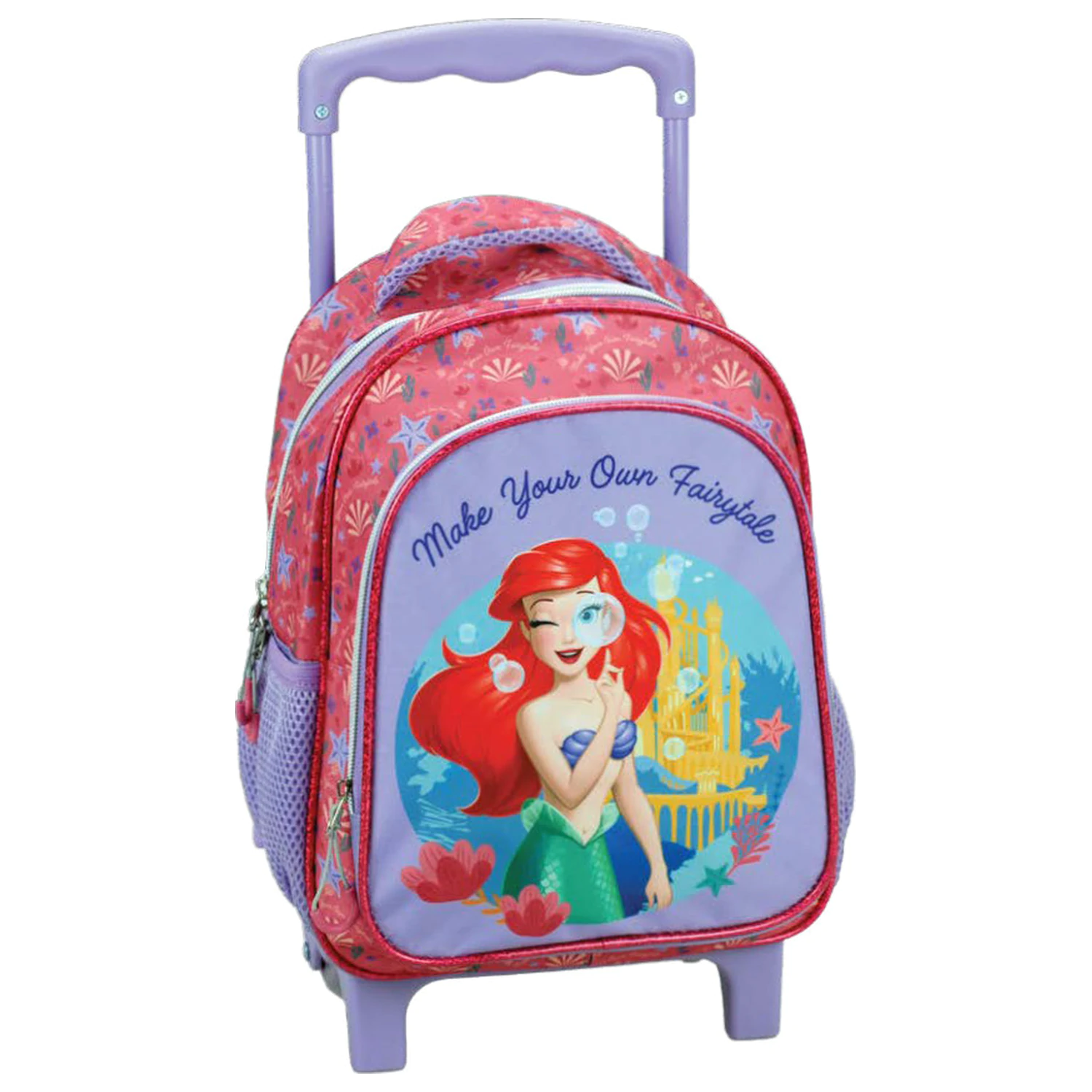 Disney Princess Ariel Bajkoviti ruksak na kotačićima za predškolsku djecu, torba 30 cm fotografija proizvoda