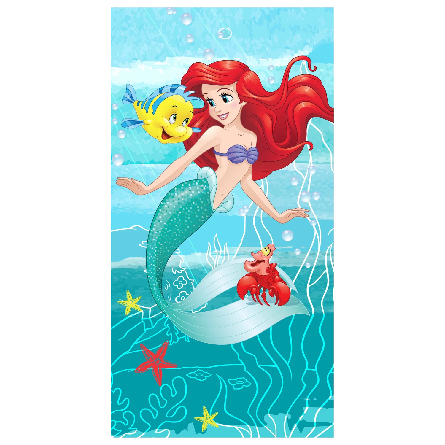 Disney Princess, Ariel and Friends Ručnik 70x140cm fotografija proizvoda