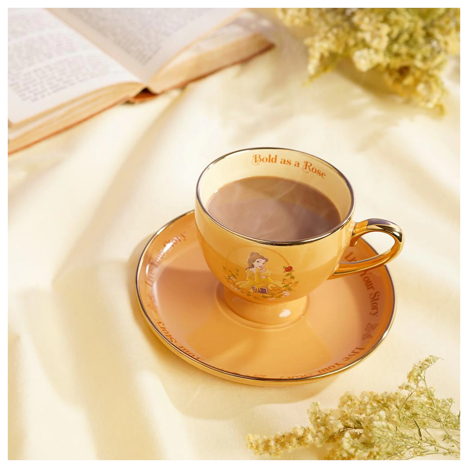 Disney Princess Belle šalica za čaj + tanjurić  fotografija proizvoda