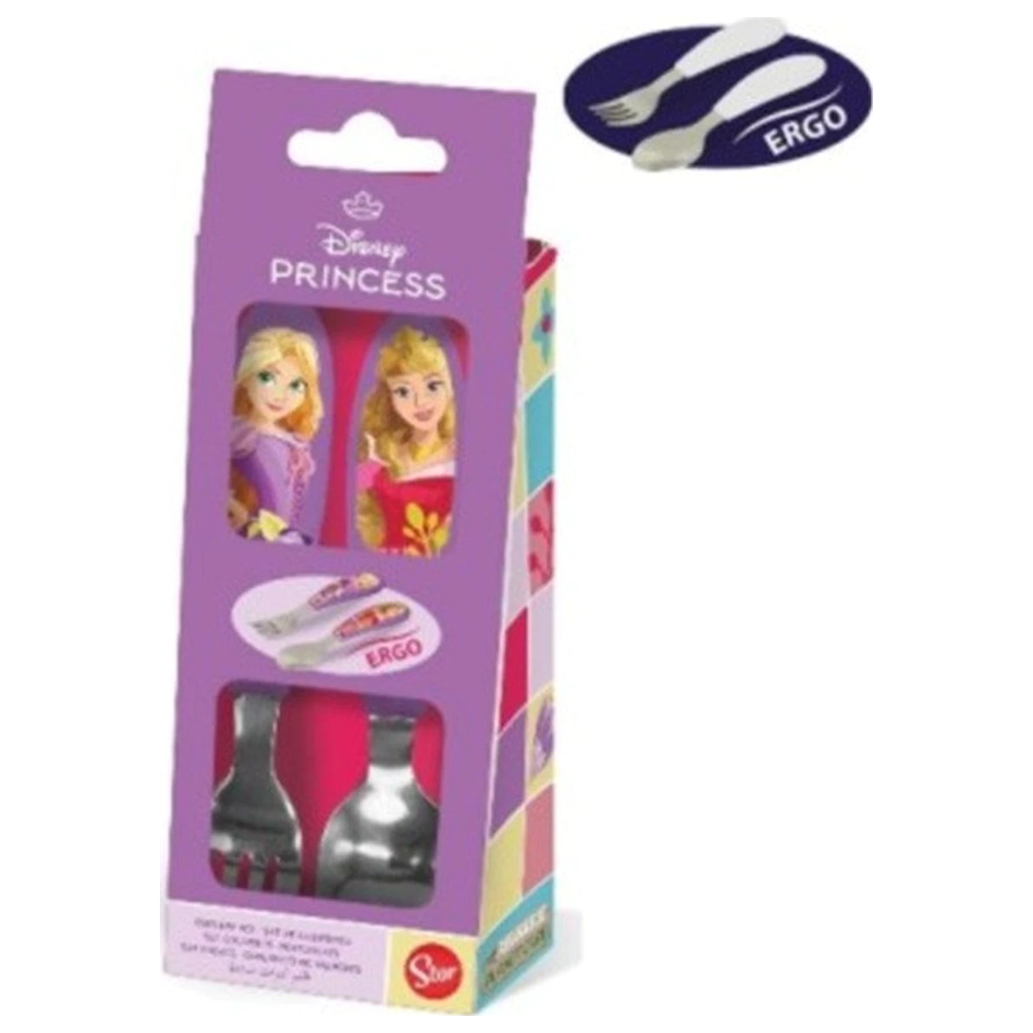 Disney Princess Courageous Heart Metal Ergo Set pribora za jelo - 2-dijelni fotografija proizvoda