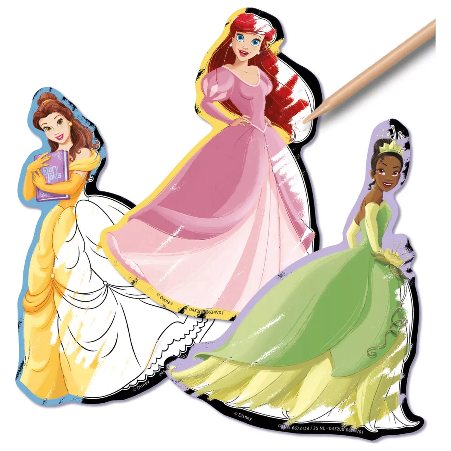 Disney Princess Fairytale naljepnice za grebanje 5 kom fotografija proizvoda