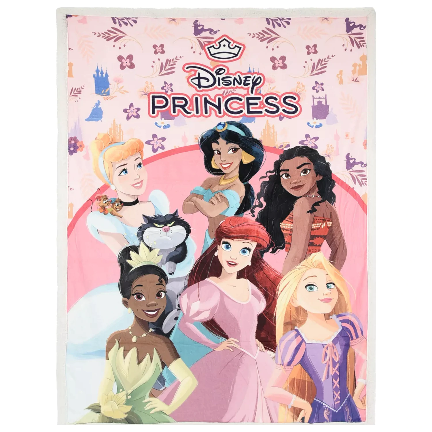 Disney Princess Floral Fantasy sherpa deka 140x190 cm fotografija proizvoda