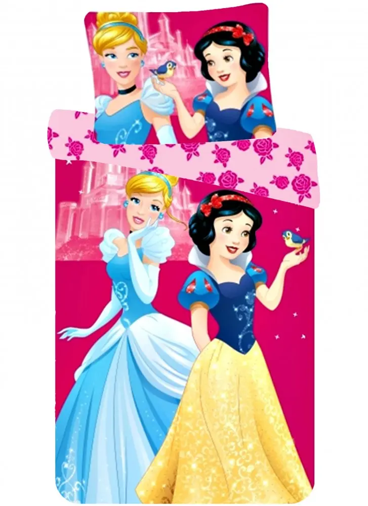 Disney Princesses dječja navlaka za poplun 90x140cm, 40x55cm fotografija proizvoda