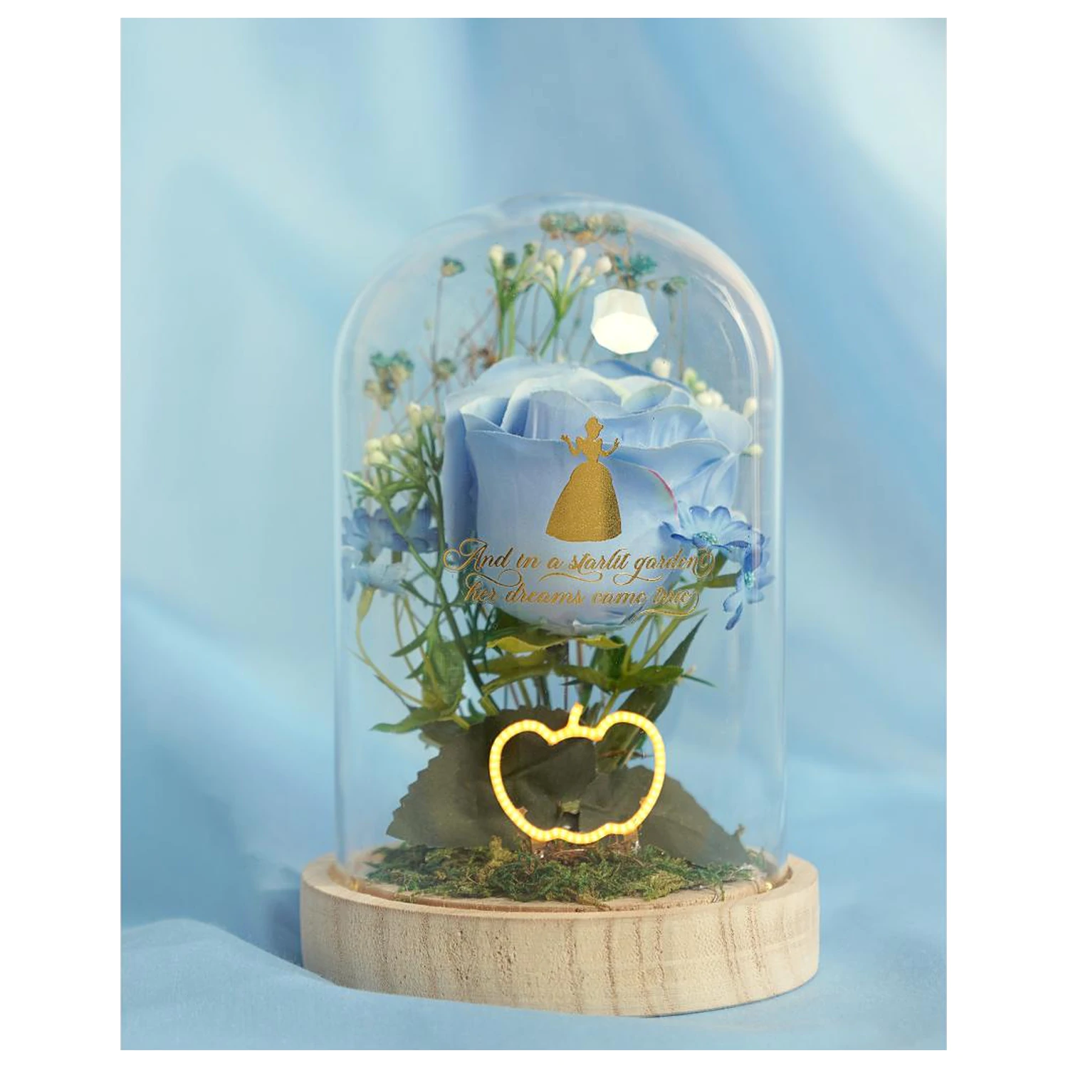 Disney Princess Cinderella Cvetni Cloche s neonskim svjetlom fotografija proizvoda