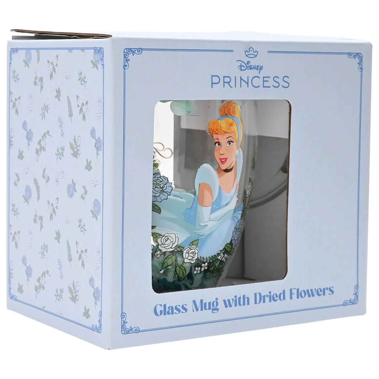 Disney Princess Cinderella Staklena čaša s osušenim cvijećem 300 ml fotografija proizvoda