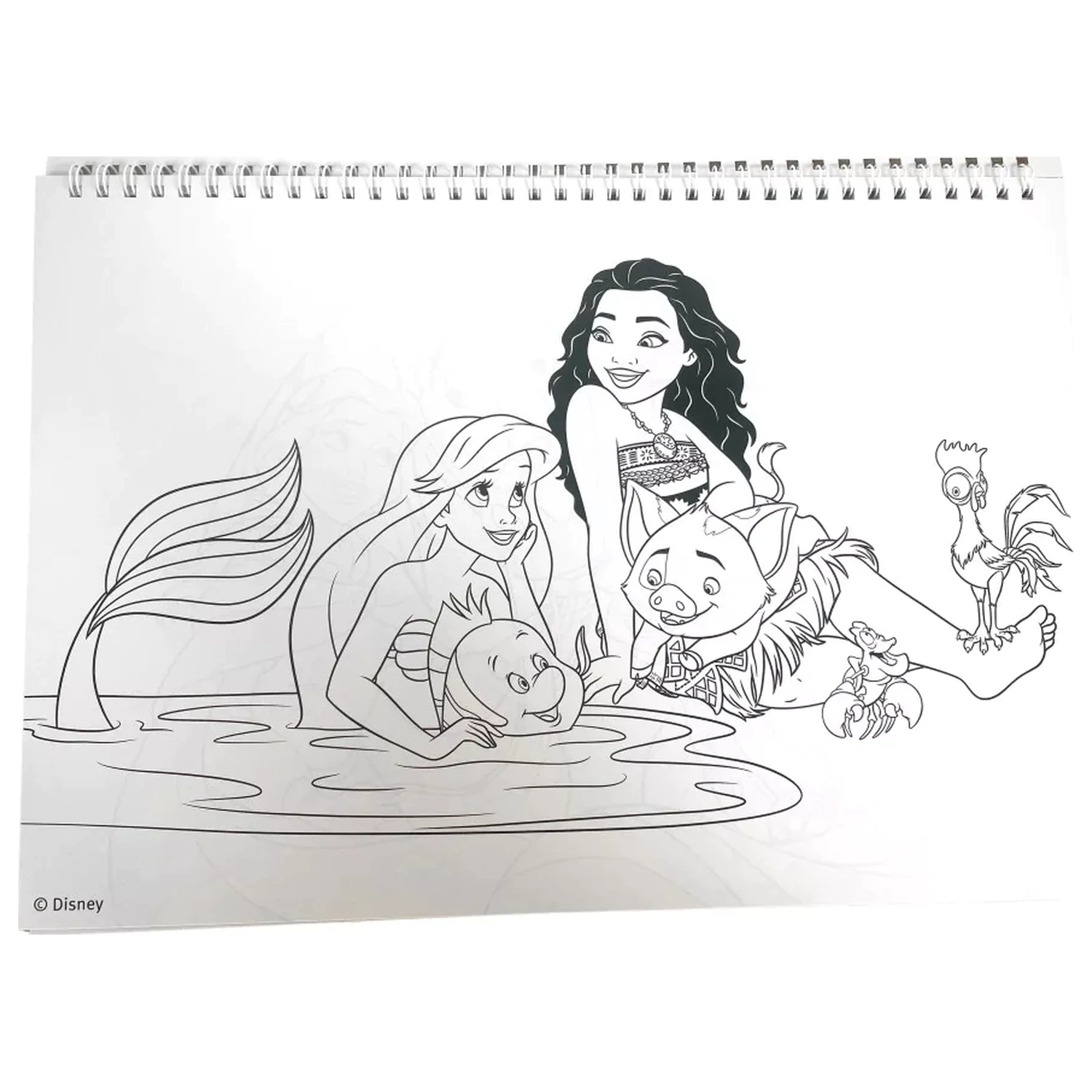 Disney Princesses Life A/4 spiralni blok za crtanje 40 listova s naljepnicama fotografija proizvoda