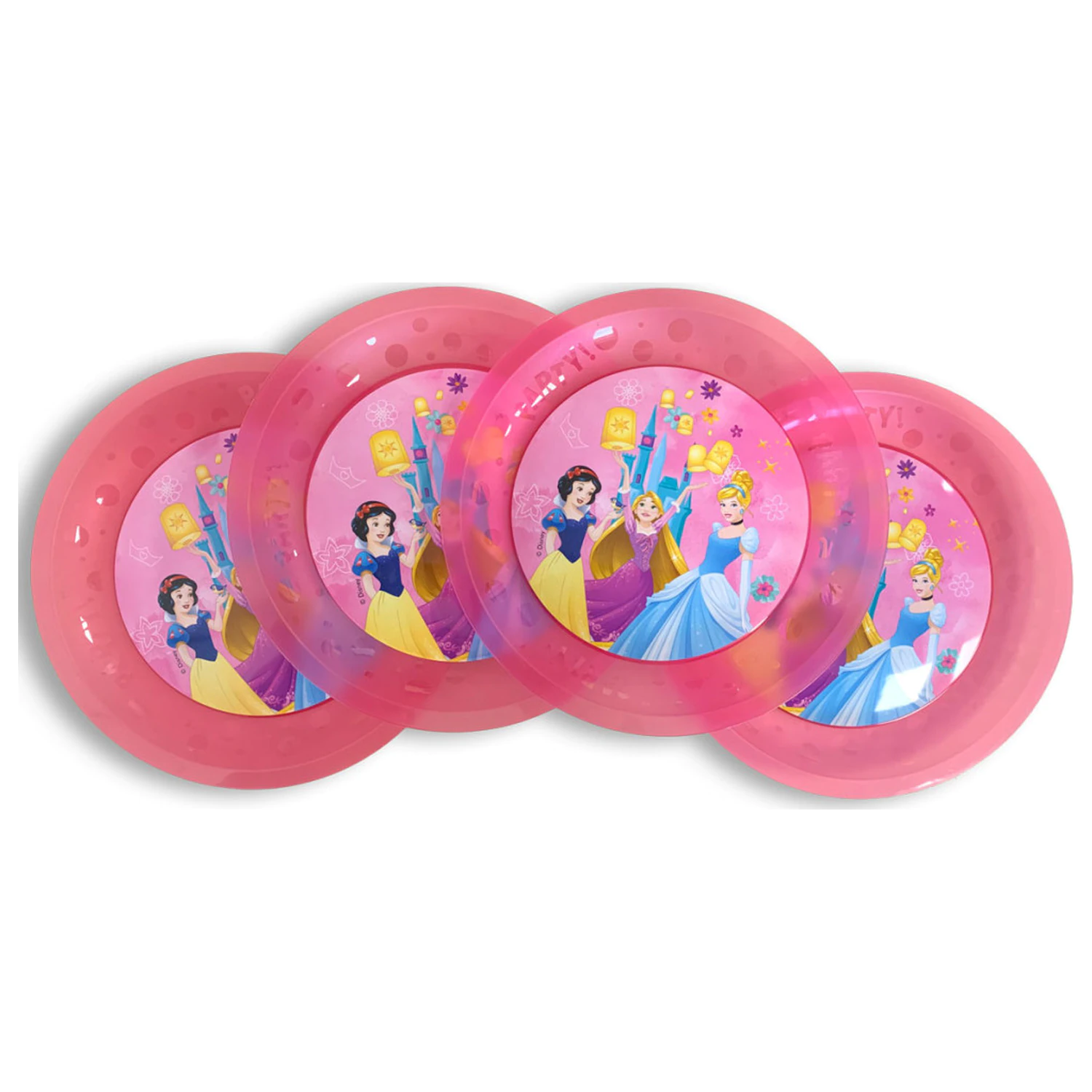 Disney Princess Live Your Story mikro premium plastični ravni tanjur set od 4 komada 21 cm fotografija proizvoda