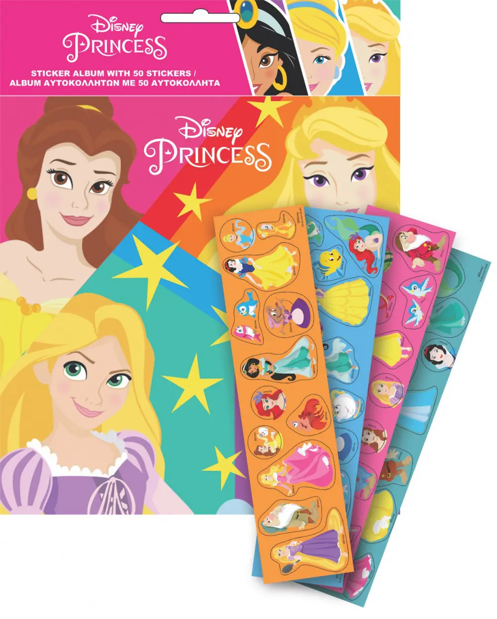 Disney Princess album za naljepnice s 50 naljepnica fotografija proizvoda
