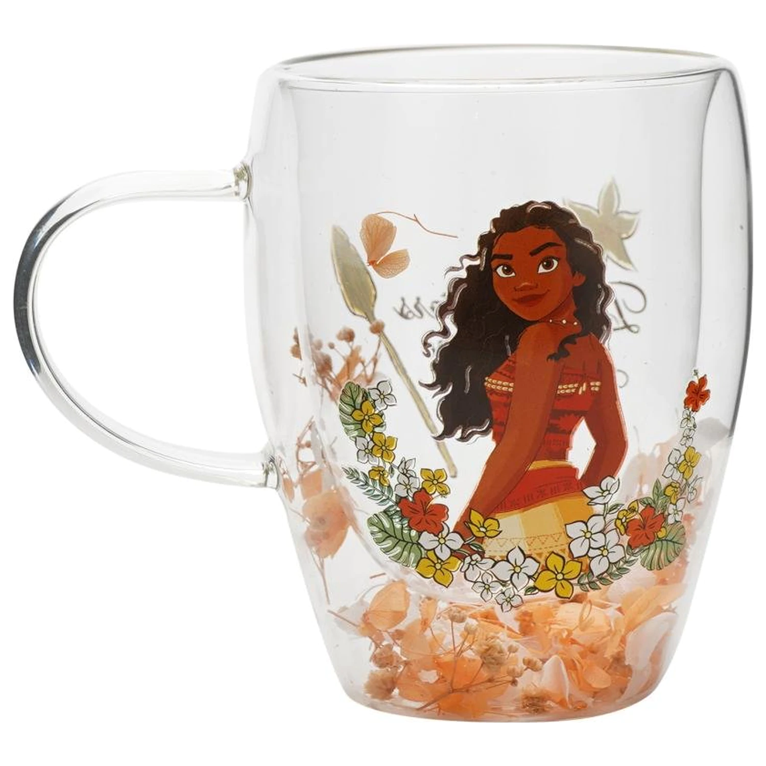 Disney Princess Moana staklena čaša sa suhim cvijećem 300 ml fotografija proizvoda