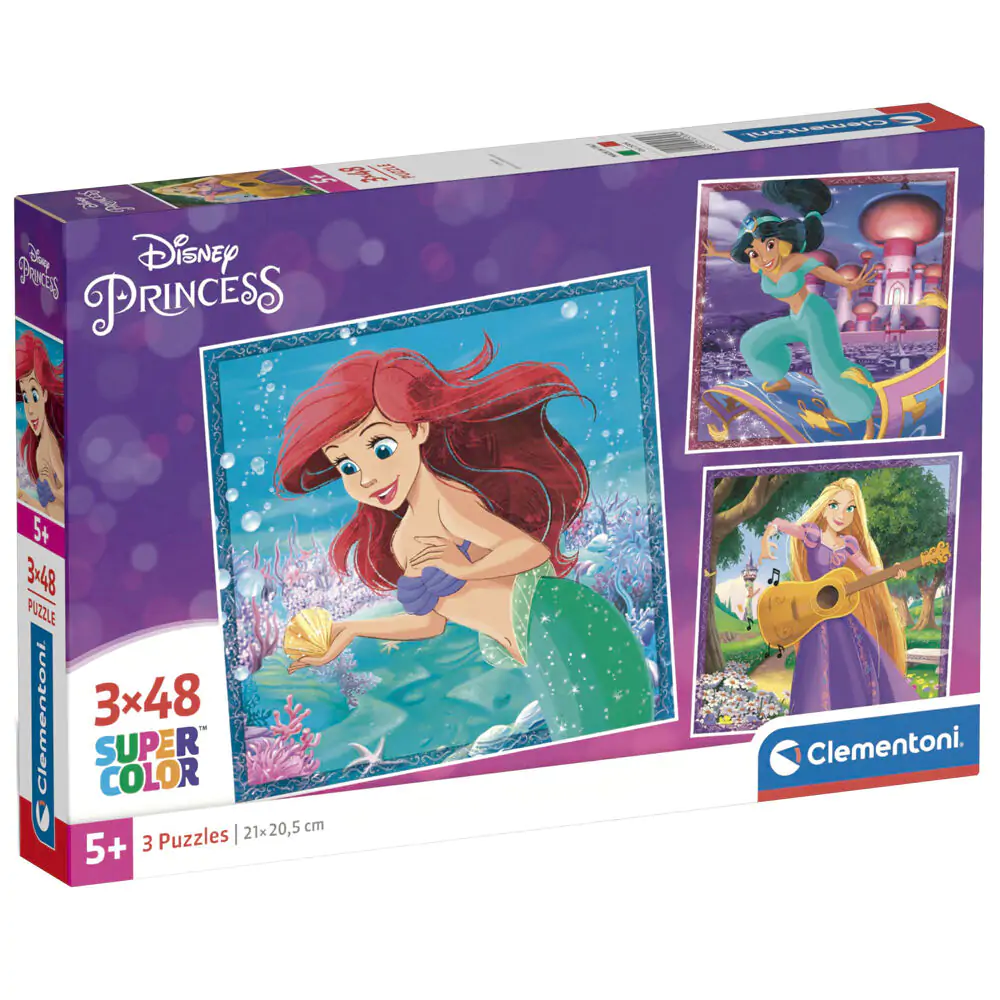 Disney Princess puzzle 3x48 dijelova fotografija proizvoda