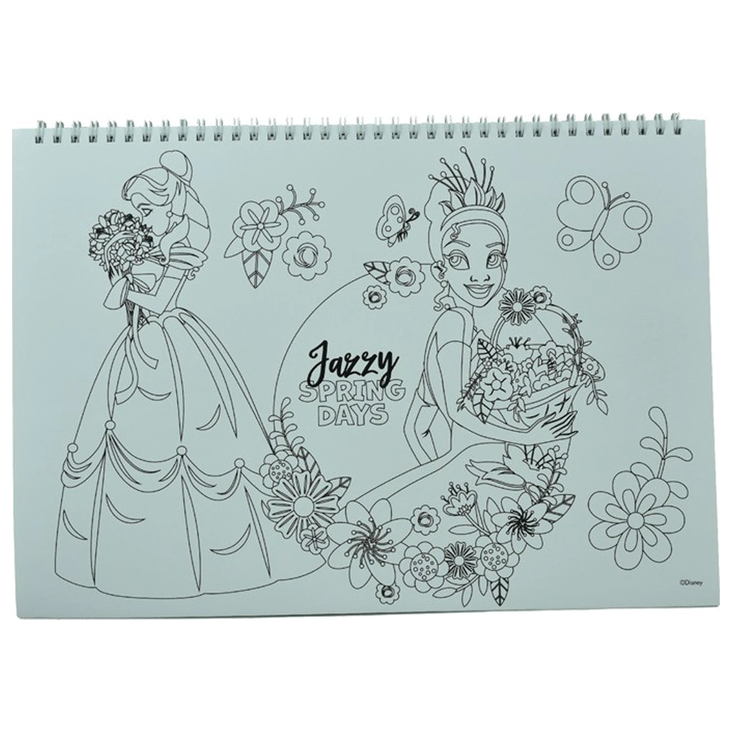 Disney Princess Spring A/4 Spiralni blok za crtanje 40 listova sa naljepnicama fotografija proizvoda