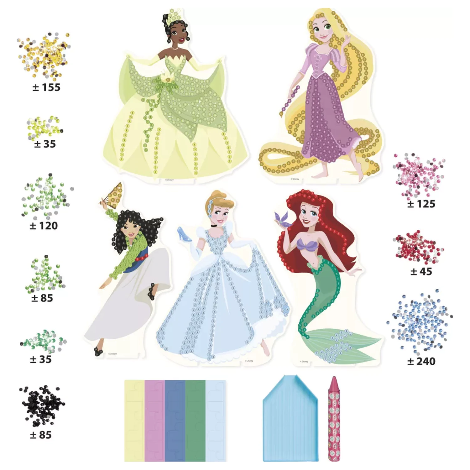 Disney Princess Totum Diamond Painting Set 5-dijelni fotografija proizvoda