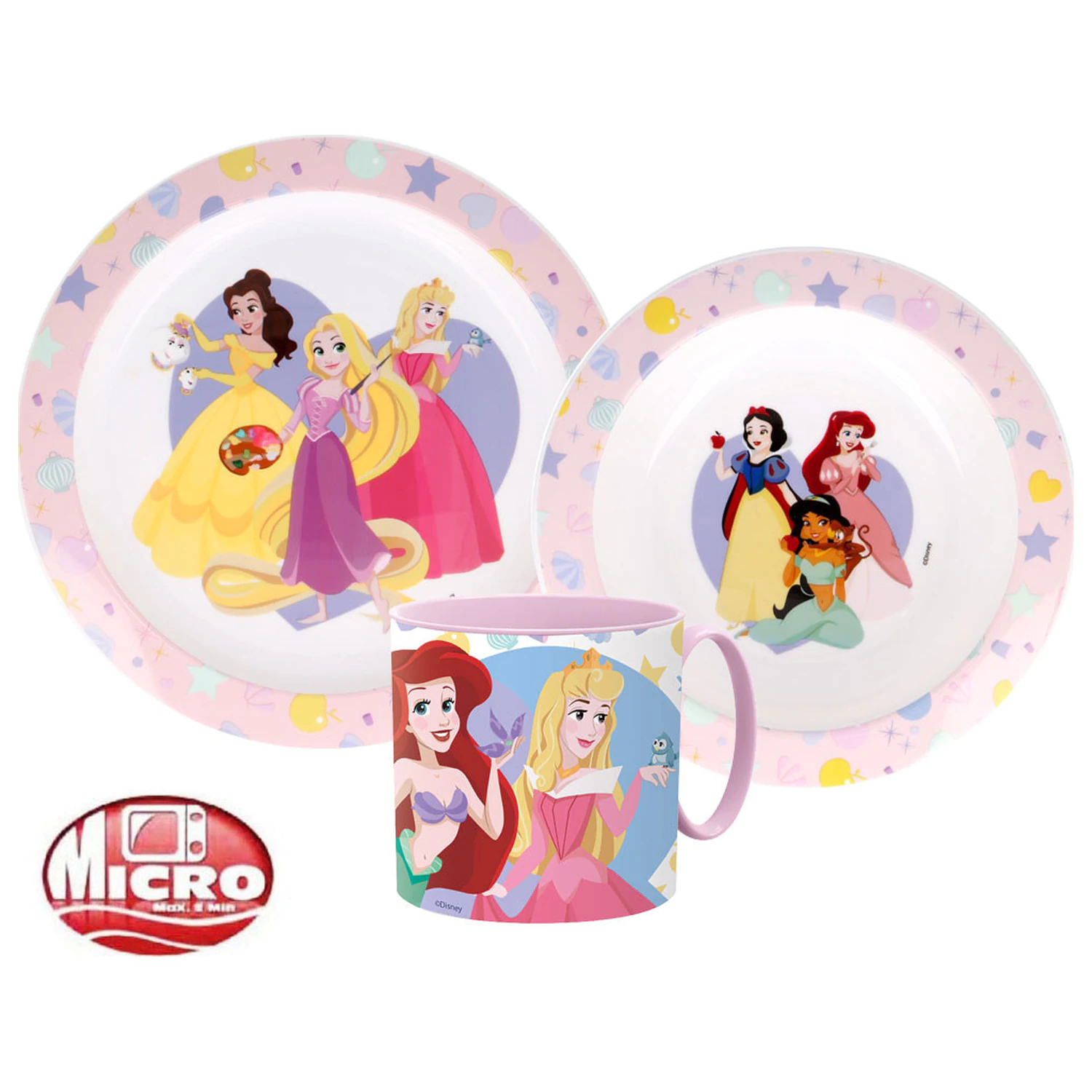 Disney Princess True set posuđa, mikro plastični set sa šalicom fotografija proizvoda