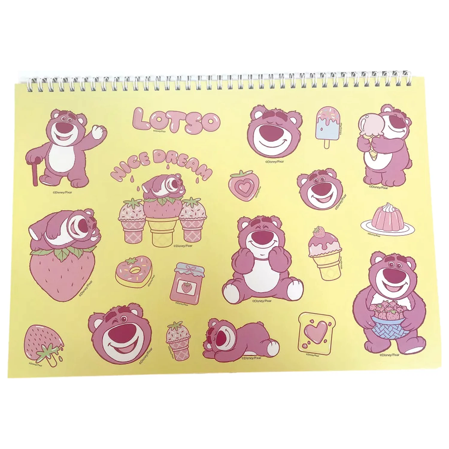 Disney Toy Story Lotso A4 spiralni blok za skiciranje, 40 listova sa naljepnicama fotografija proizvoda
