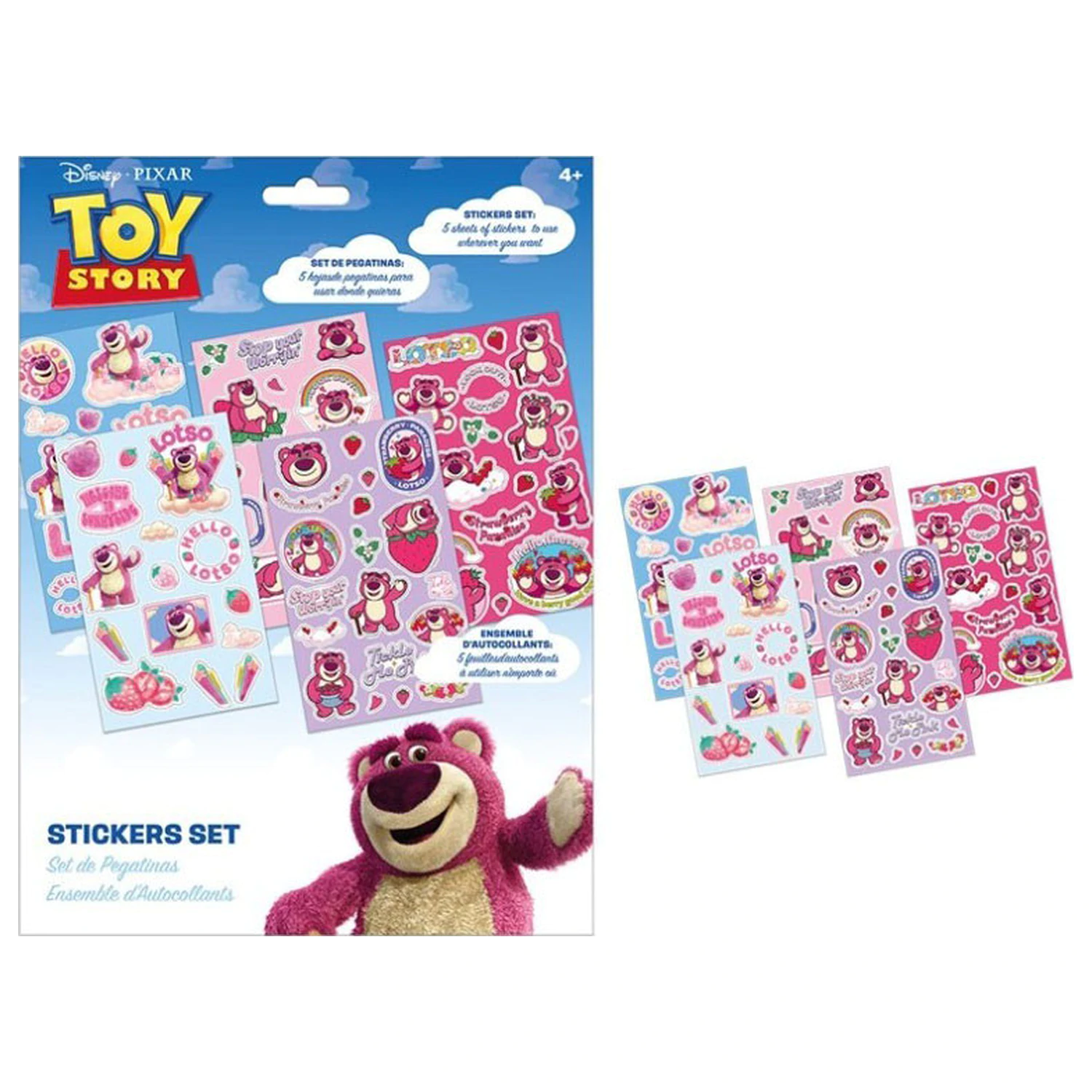 Disney Toy Story Lotso Strawberry set naljepnica 5 listova fotografija proizvoda