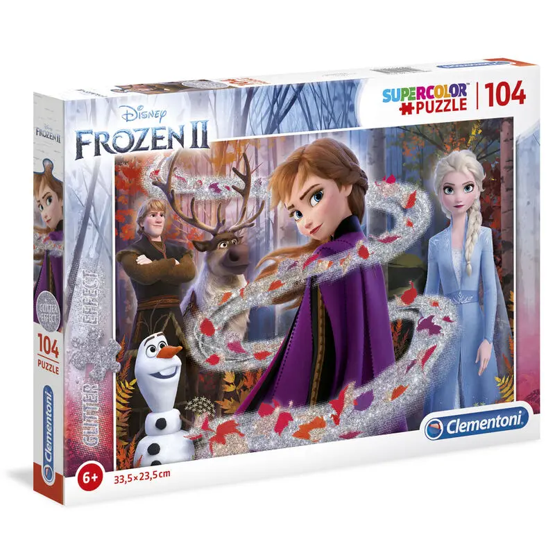 Disney Frozen 2 Glitter Effect puzzle 104 komada fotografija proizvoda