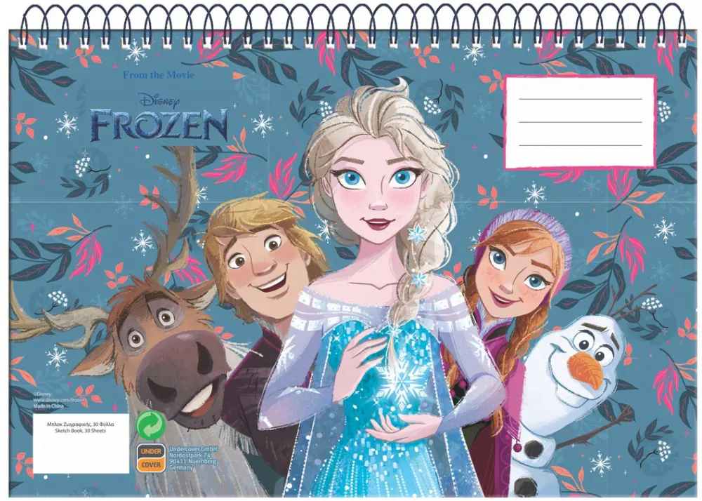 Disney Frozen A/4 Spiralni Blok za skiciranje 30 Listova fotografija proizvoda