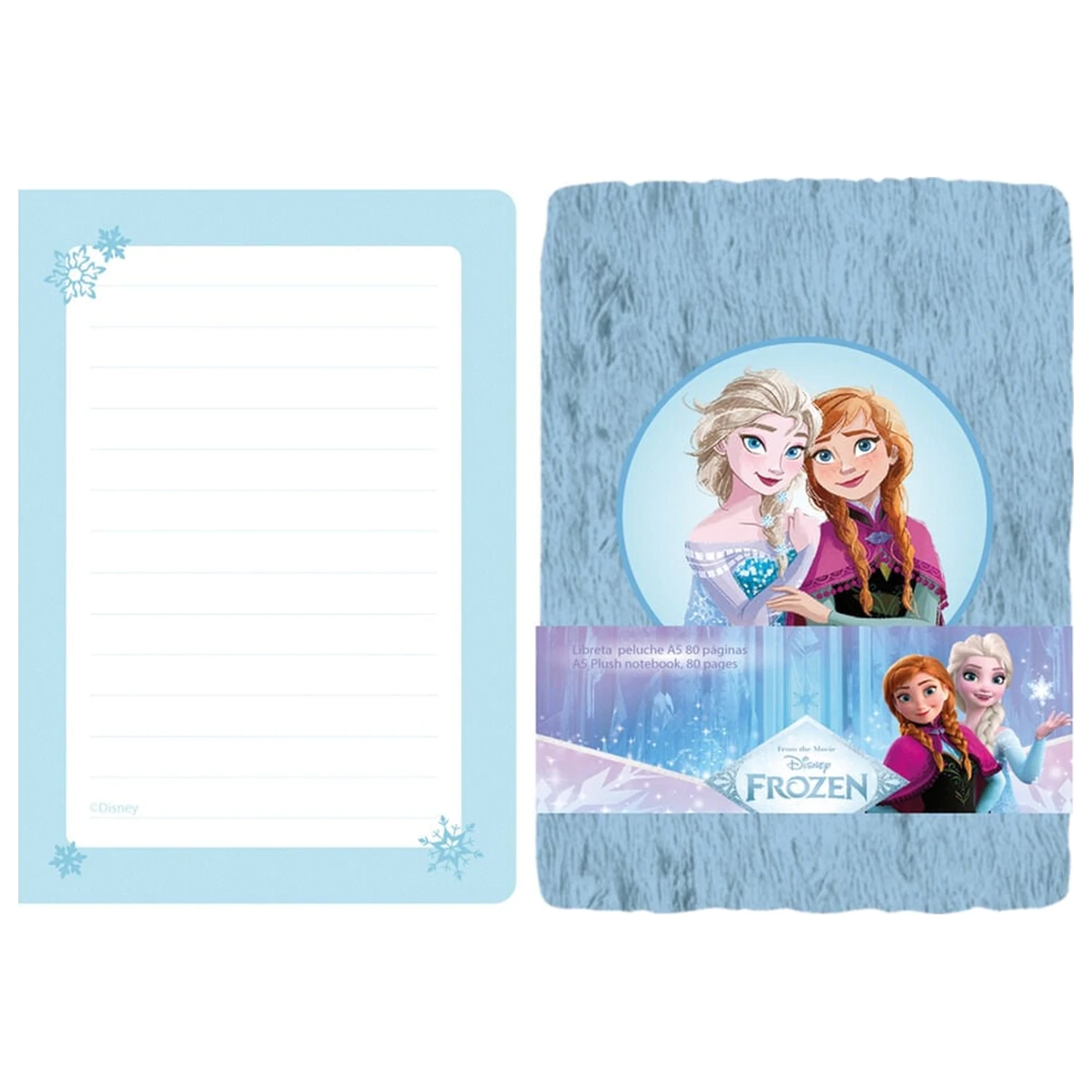 Disney Frozen A5 plišana bilježnica fotografija proizvoda