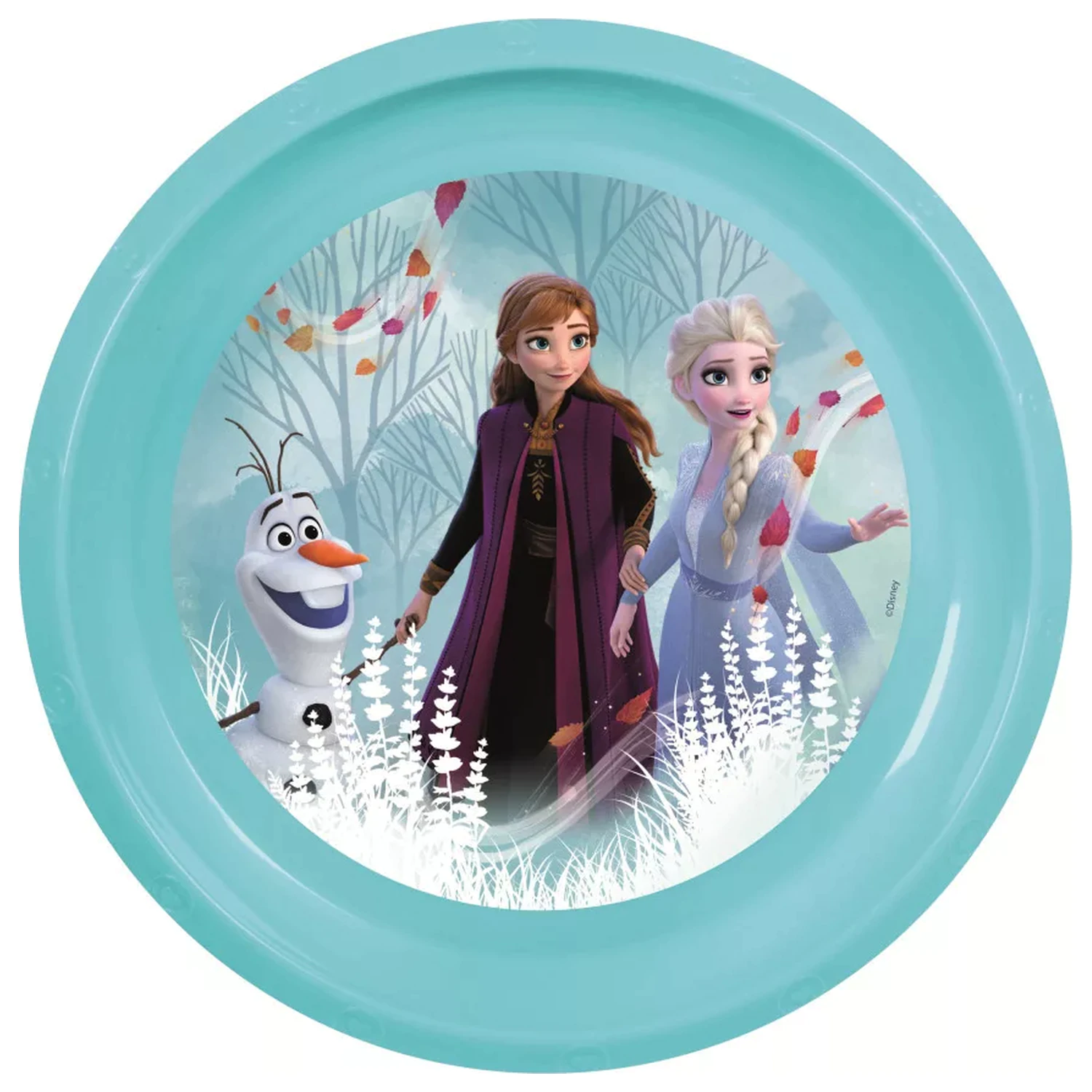 Disney Frozen Blue Forest plastični plitki tanjur fotografija proizvoda