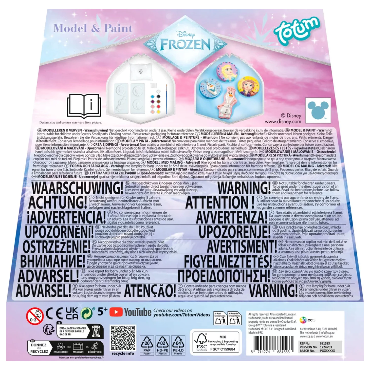 Disney Frozen Destiny Komplet za izradu gipsanih odljevaka fotografija proizvoda