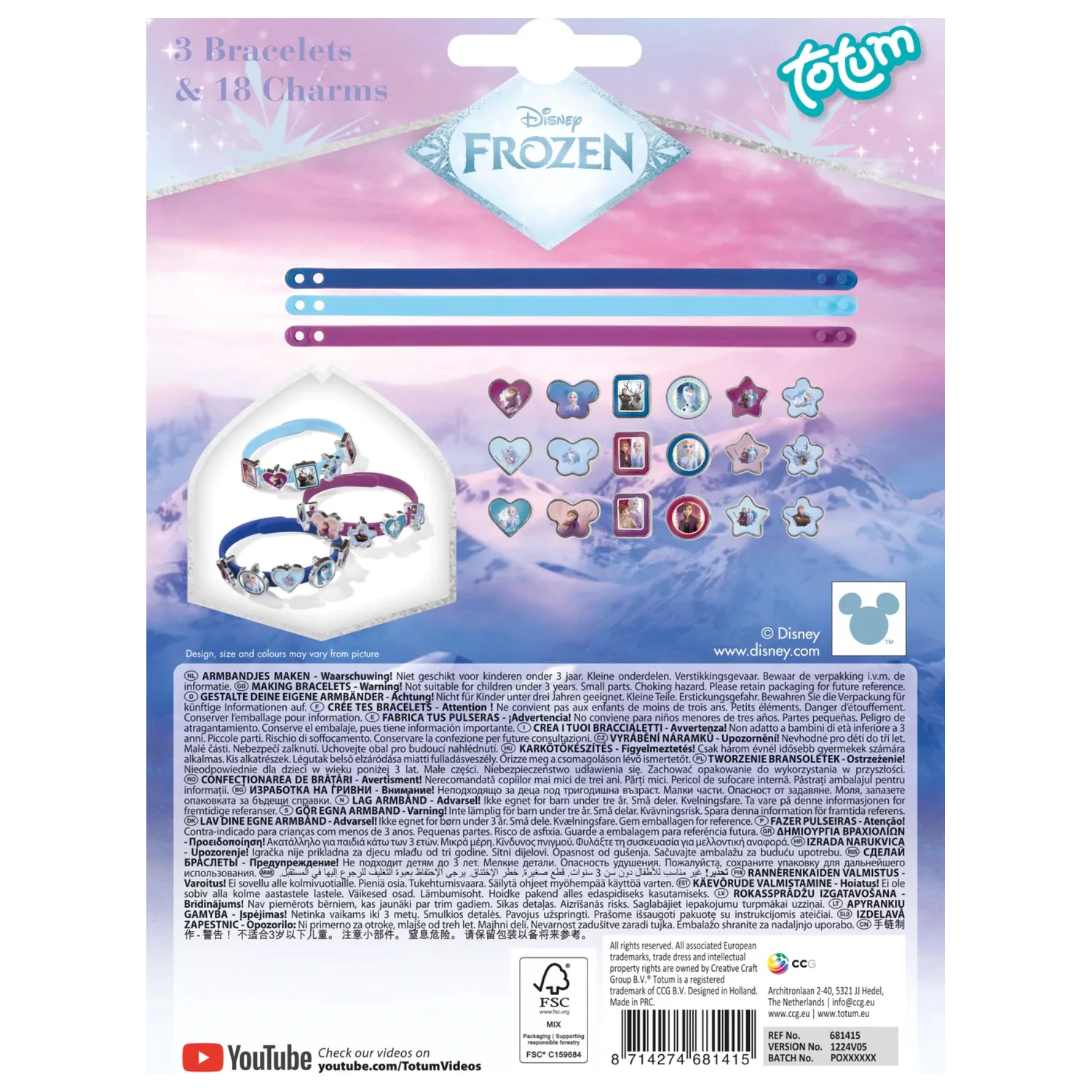 Disney Frozen Destiny set za izradu narukvica fotografija proizvoda