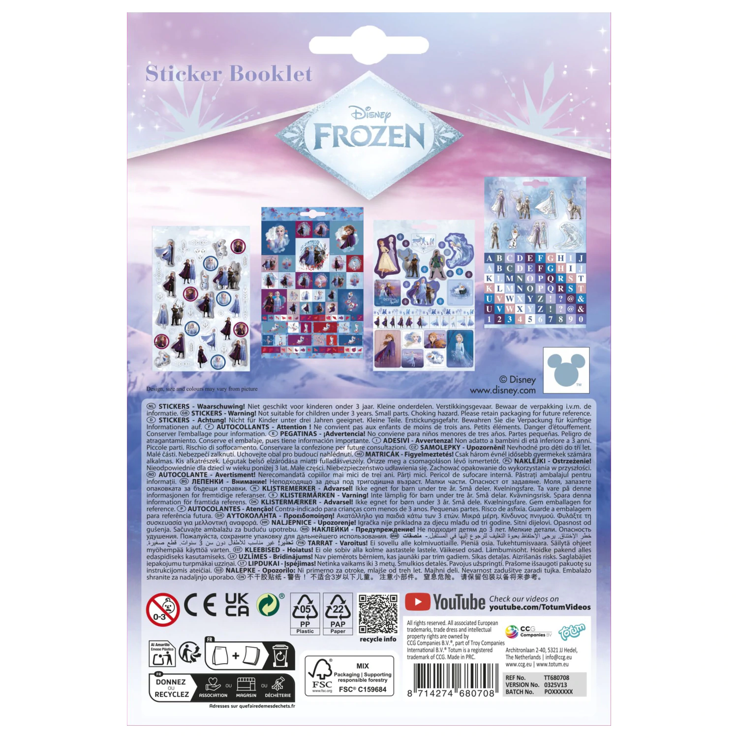Disney Frozen Destiny Set naljepnica fotografija proizvoda