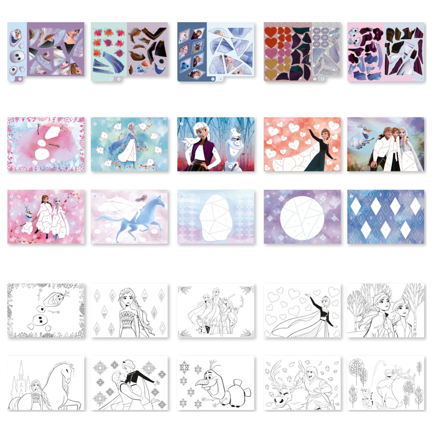 Disney Frozen Destiny Puzzle Sticker i set za bojanje fotografija proizvoda