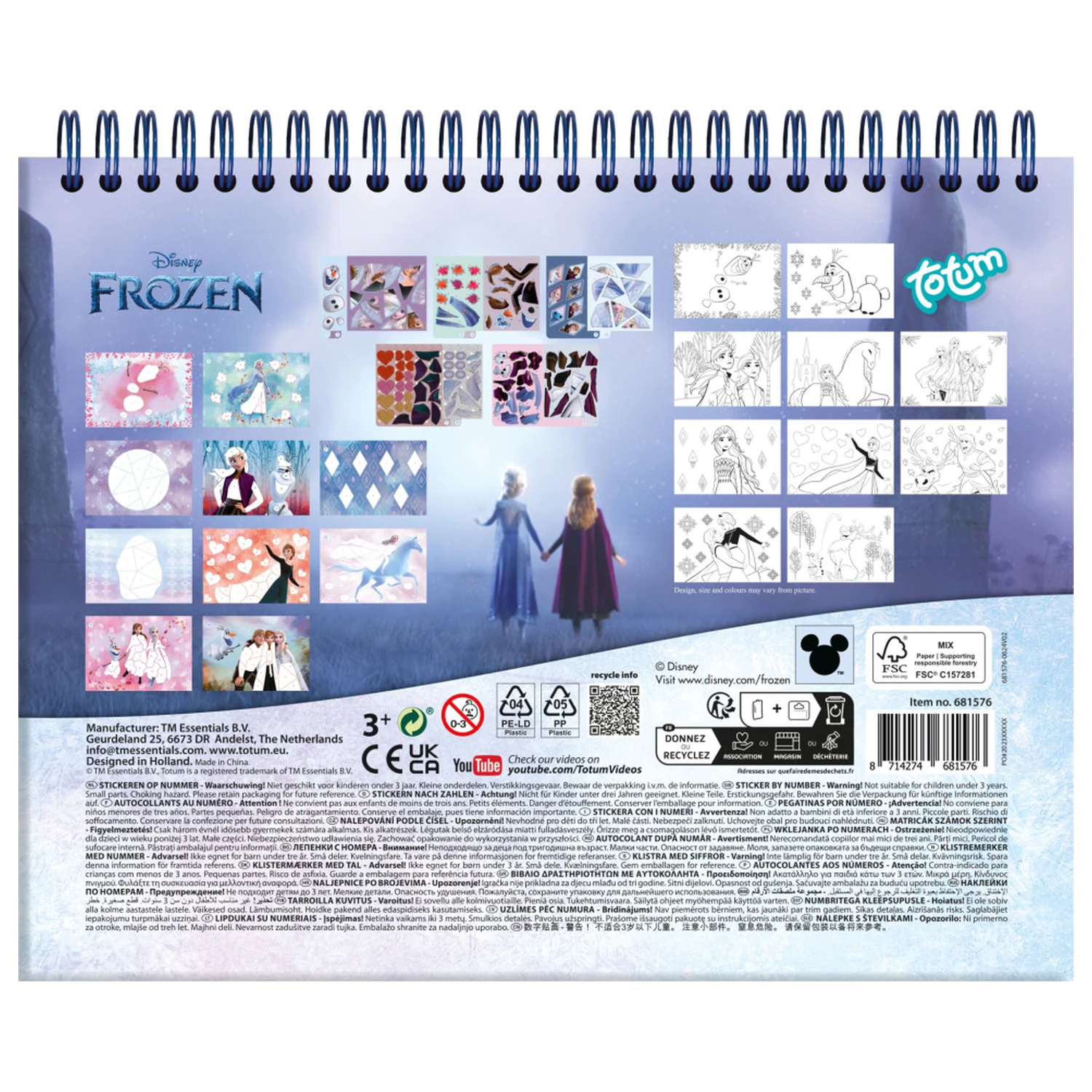 Disney Frozen Destiny Puzzle Sticker i set za bojanje fotografija proizvoda