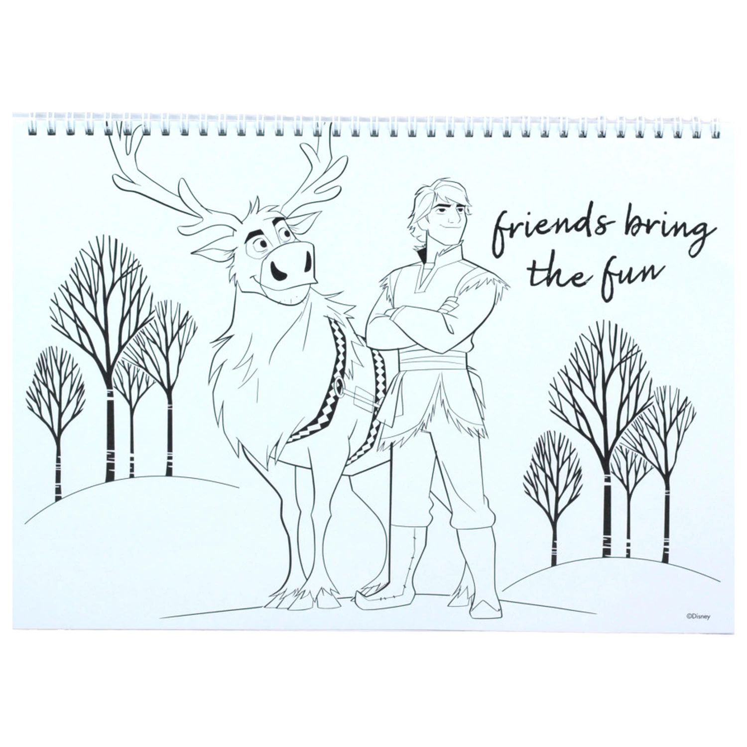 Disney Frozen Heart A/4 Spiralni blok za crtanje s 40 listova i naljepnicama fotografija proizvoda