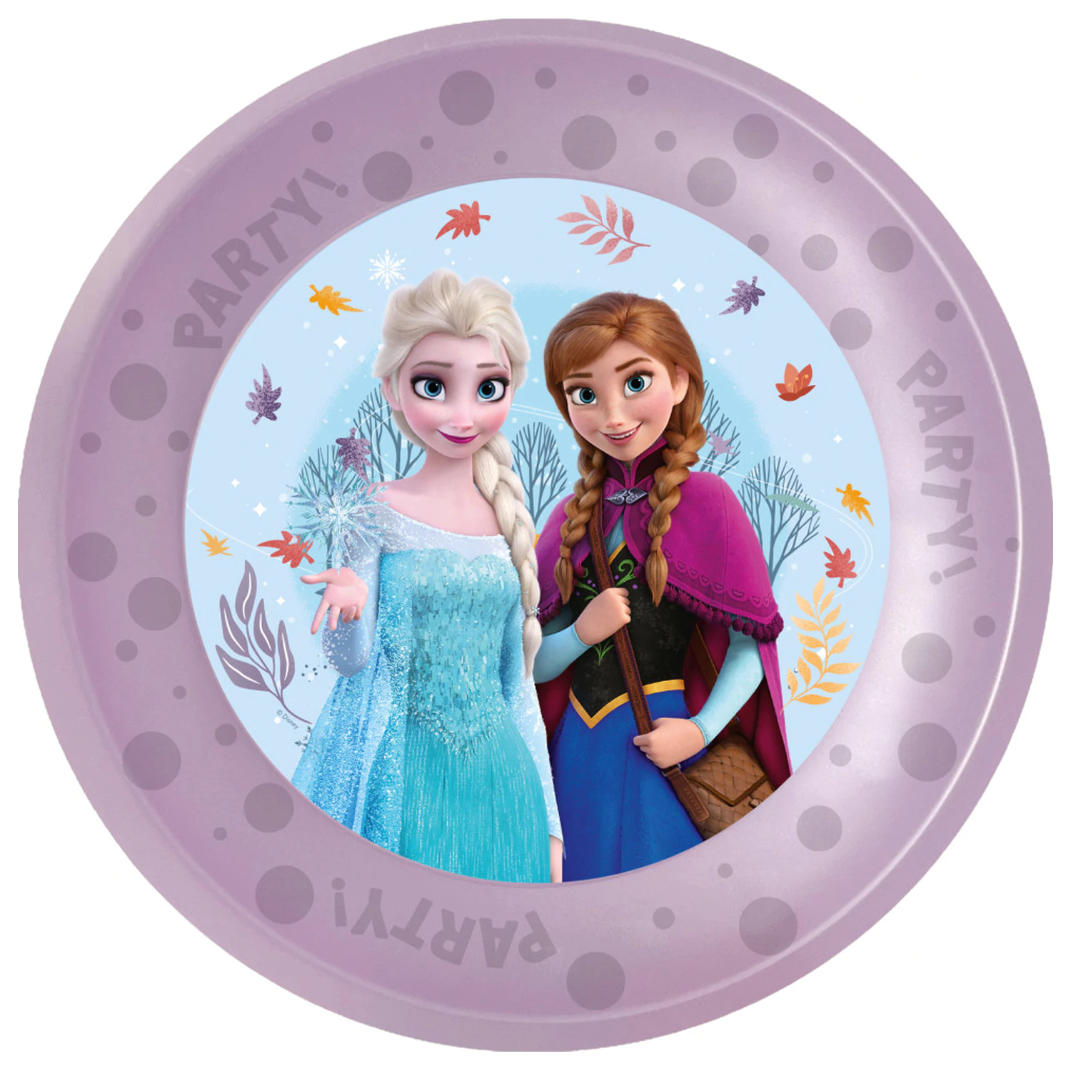 Disney Frozen Idilično Čudo mikro premium plastični ravni tanjur, set od 4 komada, 21 cm fotografija proizvoda