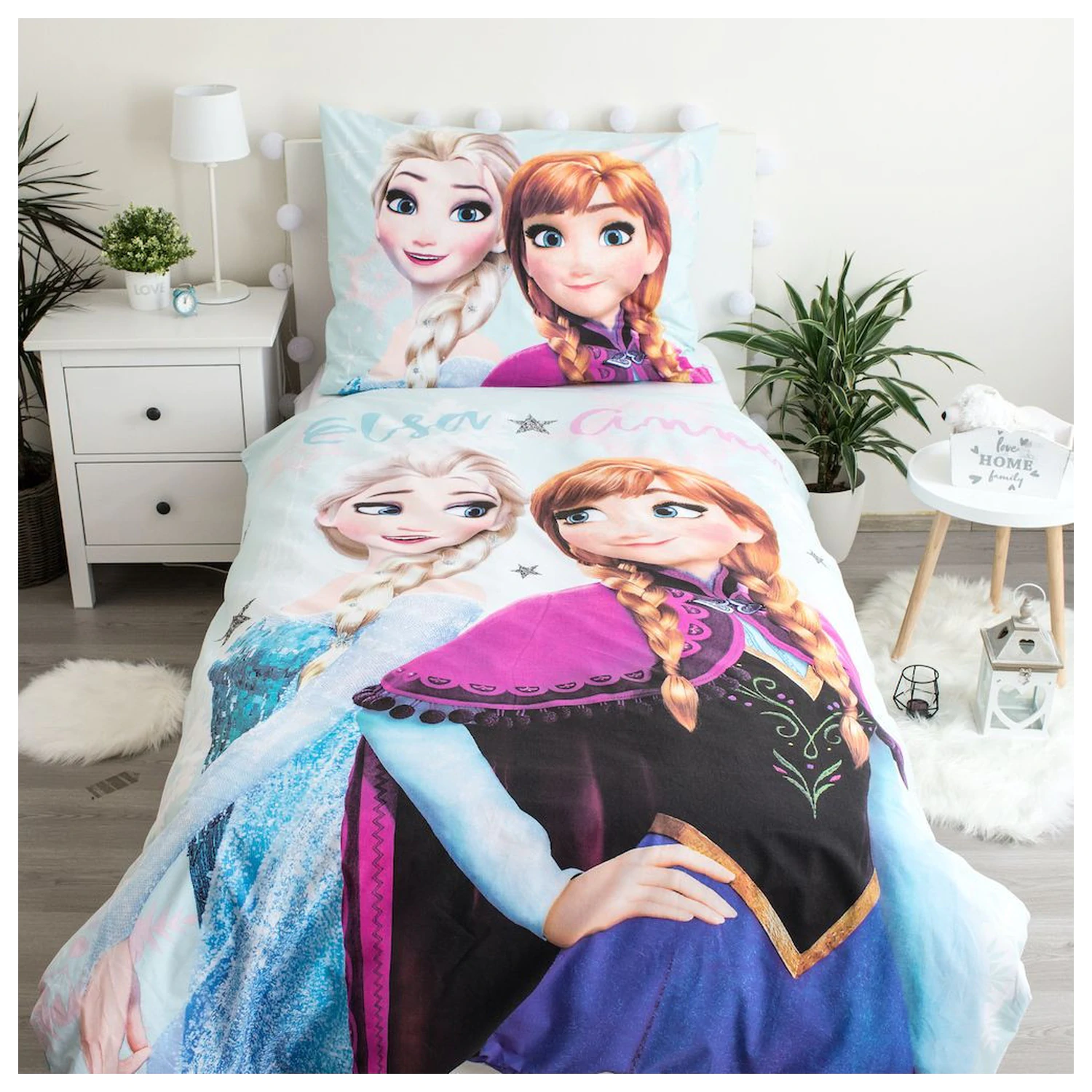 Disney Frozen Svijetloplava navlaka za poplun fotografija proizvoda