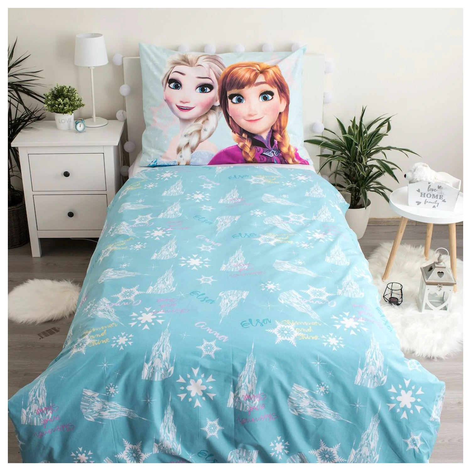 Disney Frozen Svijetloplava navlaka za poplun fotografija proizvoda