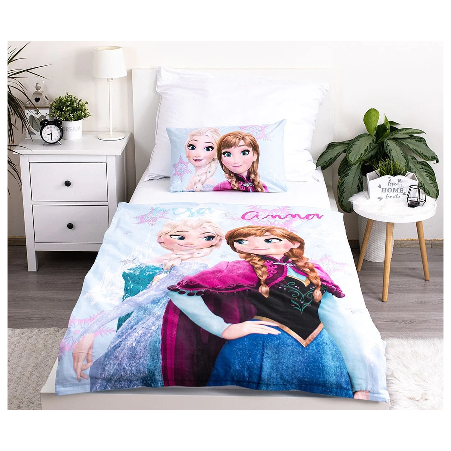 Disney Frozen Svijetloplava navlaka za poplun za malu djecu/predškolce fotografija proizvoda