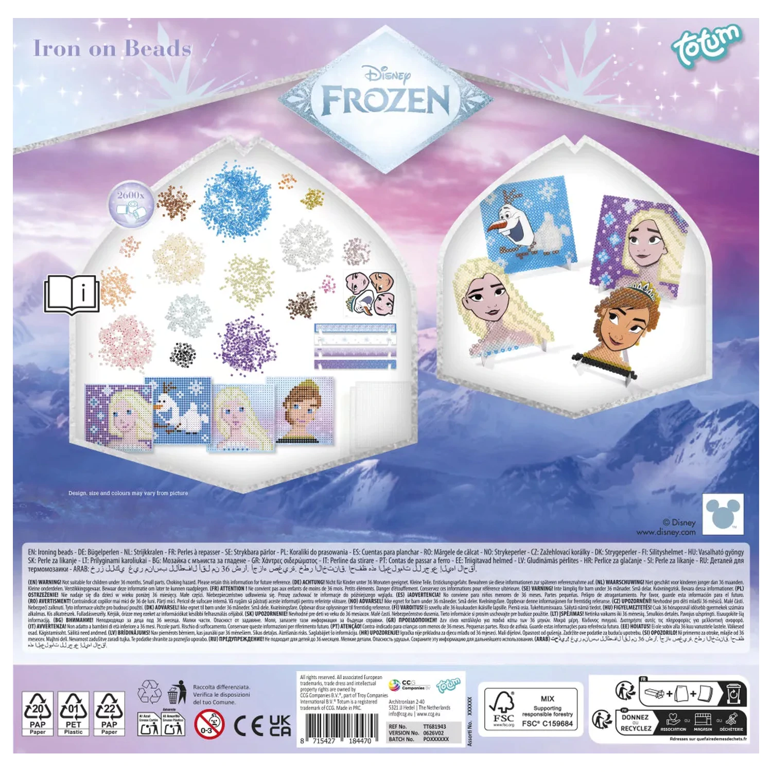 Disney Frozen Magični kreativni set perli za glačanje fotografija proizvoda