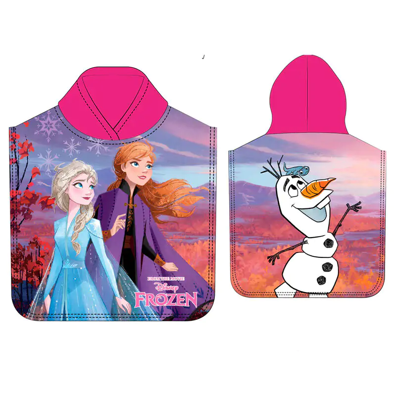 Disney Frozen mikro vlaknasti poncho ručnik fotografija proizvoda