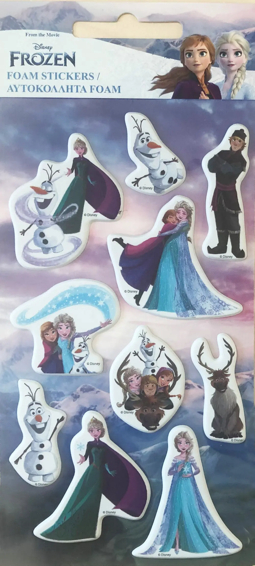 Disney Frozen Puffy Foam Set naljepnica fotografija proizvoda