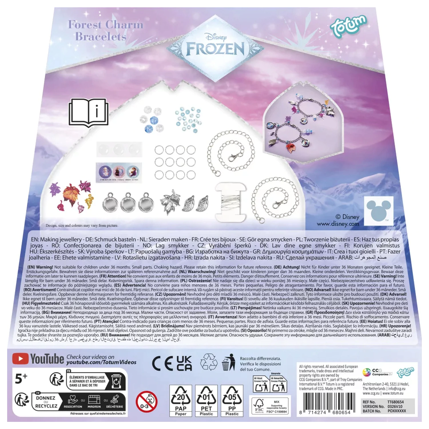 Disney Frozen Sisters set za izradu narukvice s privjescima fotografija proizvoda
