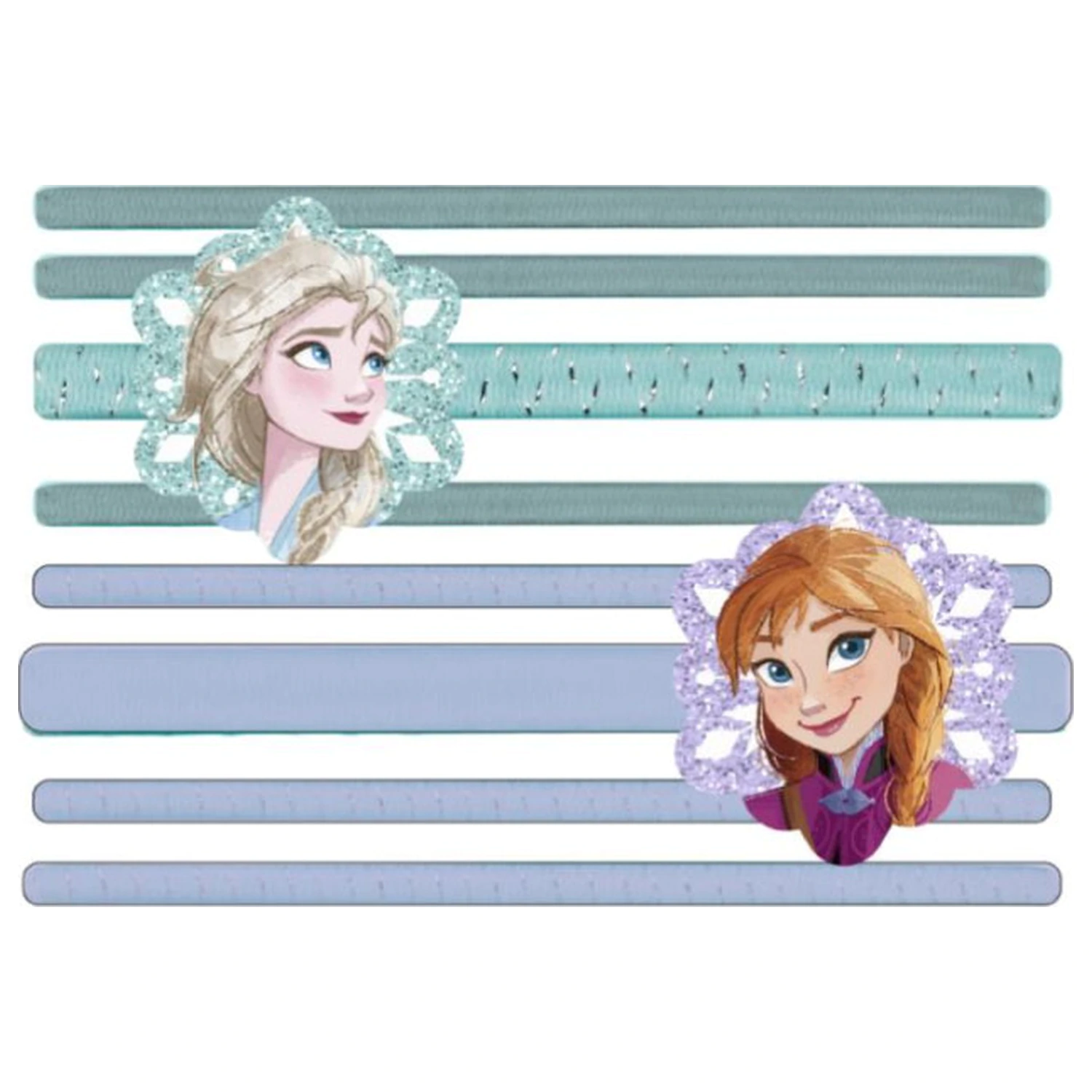 Disney Frozen Snowflakes Set 8 komada gumica za kosu fotografija proizvoda