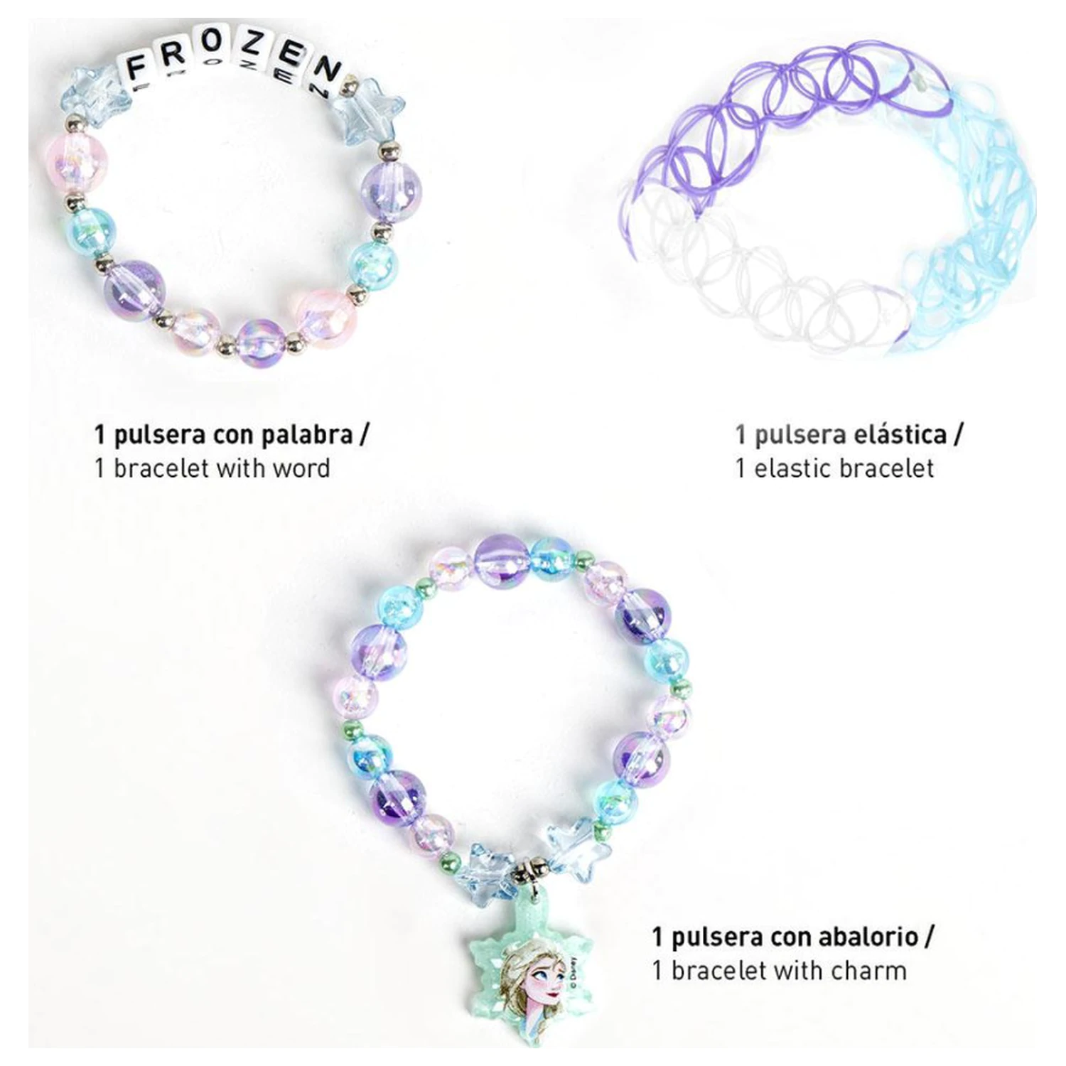Disney Frozen Snowflakes set od 3 narukvice fotografija proizvoda