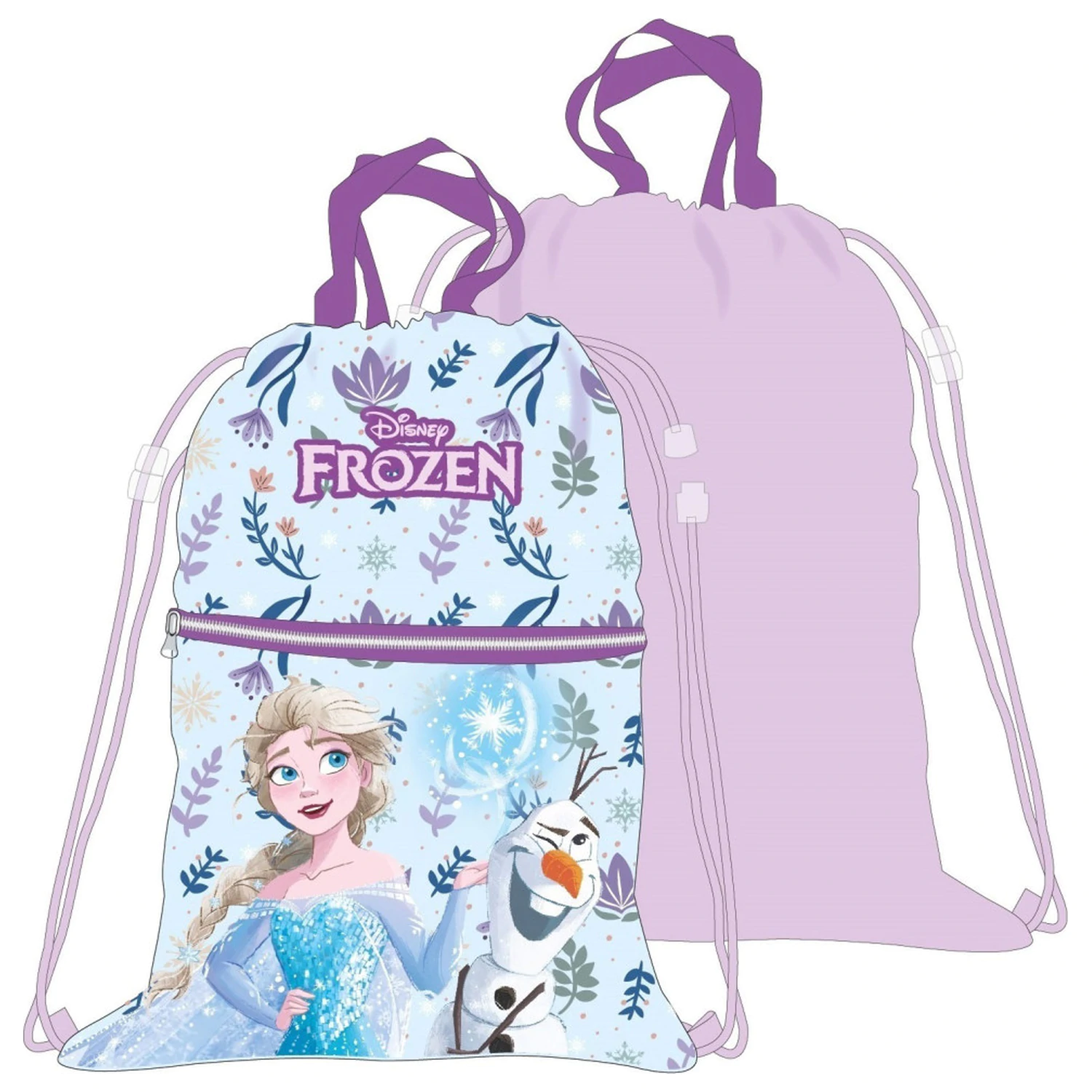 Disney Frozen Sparkle Deluxe torba za teretanu, torba na vezicu 45 cm fotografija proizvoda