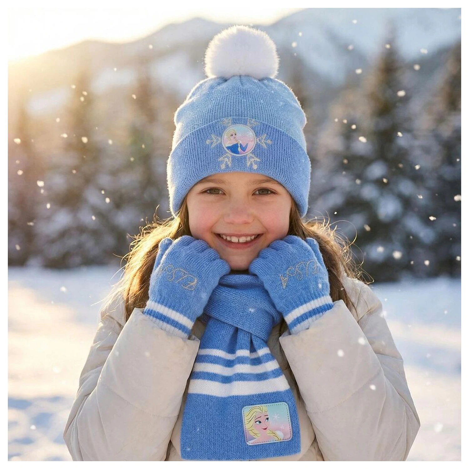 Disney Frozen zimski set snood kapa rukavice fotografija proizvoda