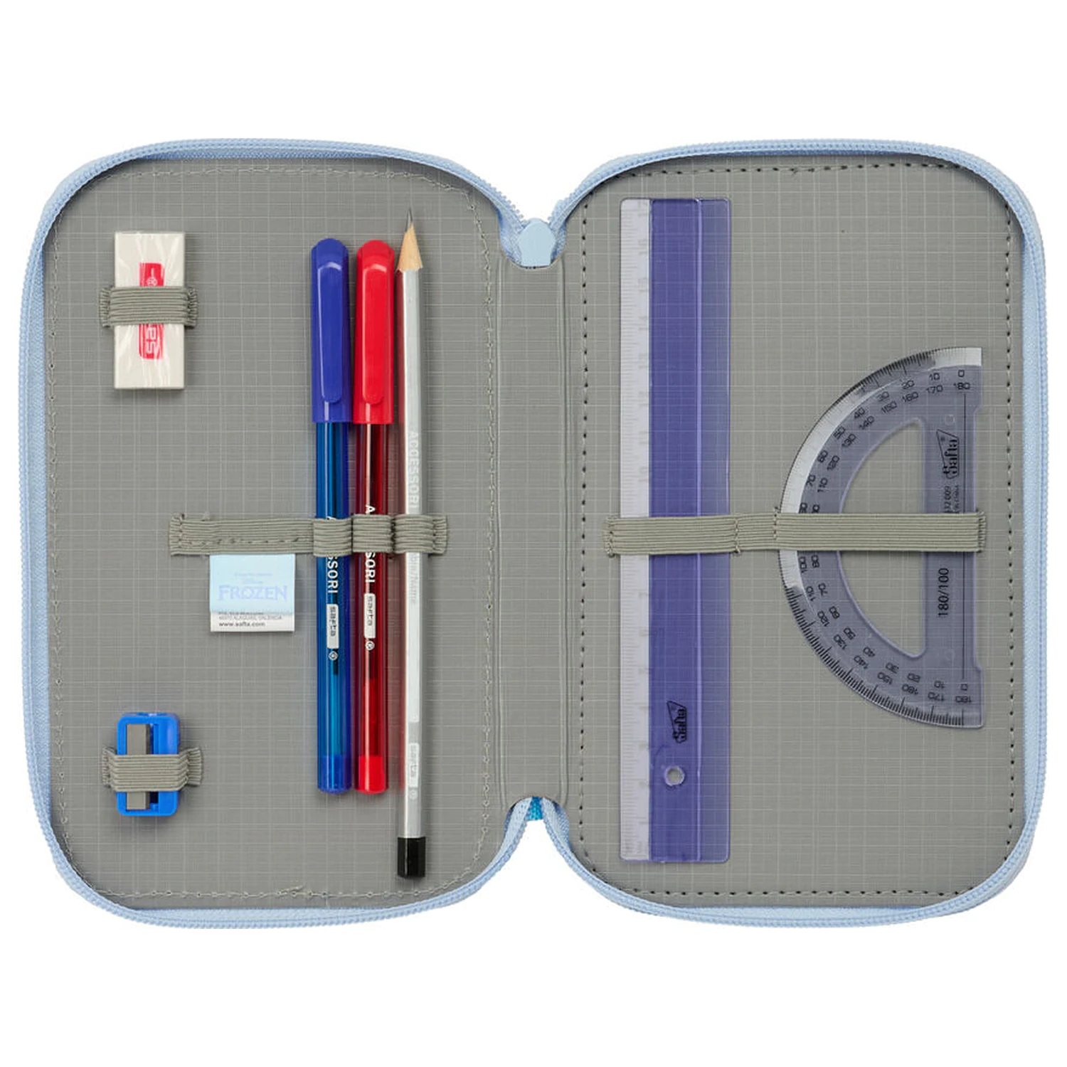 Disney Frozen trostruka pernica 37 kom fotografija proizvoda